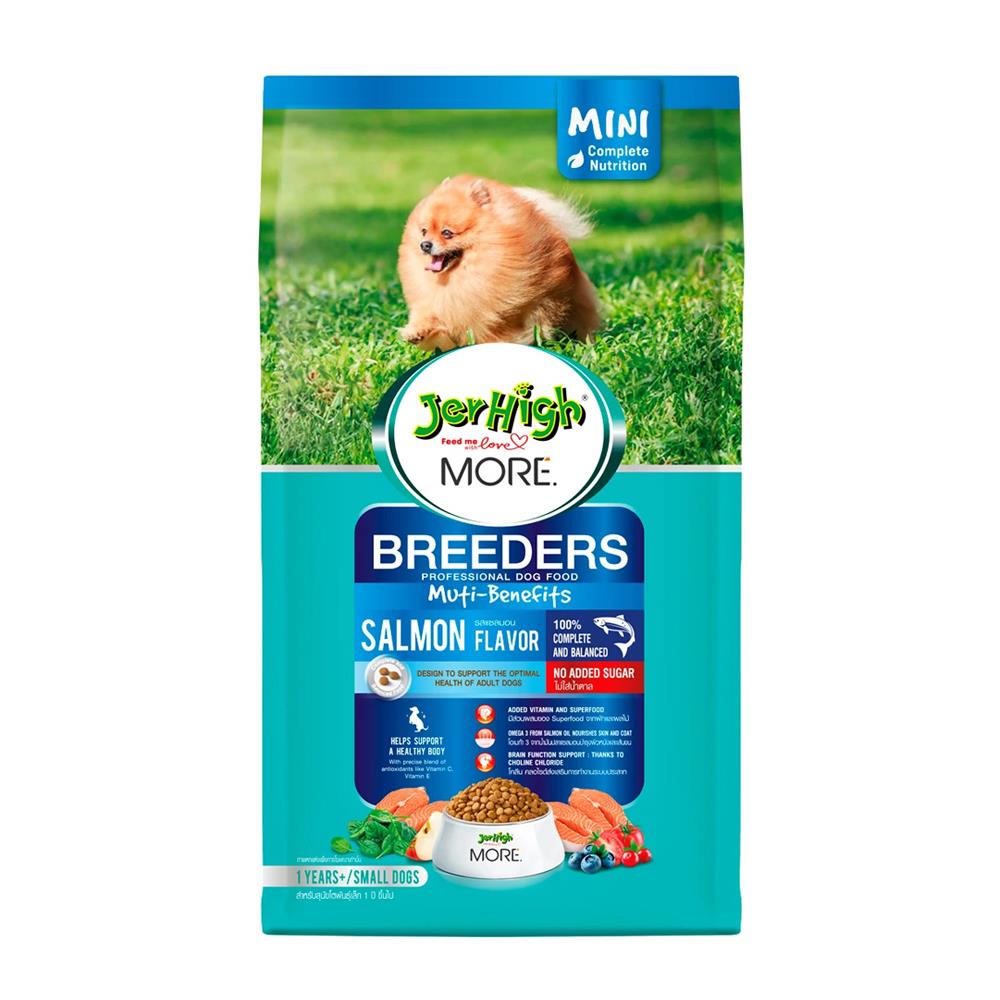 อาหารสุนัข JERHIGH MORE BREED MINI SALMON 400 ก.