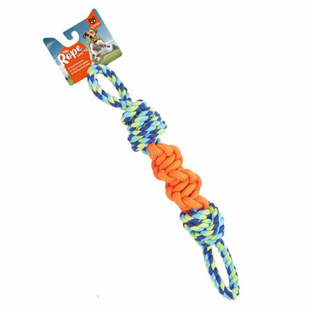 ของเล่นสุนัข FOFOS FLOSSY ROPE TUG สีฟ้า/ส้ม_0