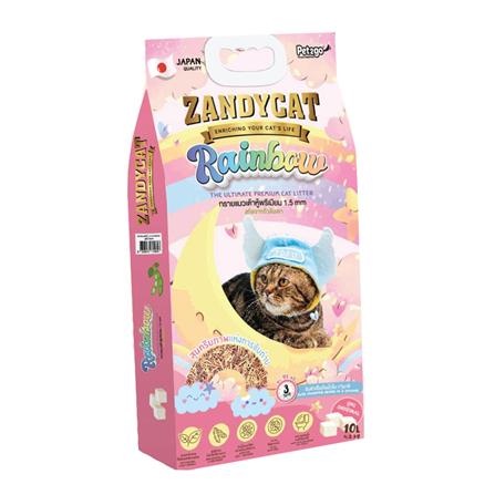 ทรายแมวเต้าหู้ ZANDY CAT RAINBOW TOFU 1.5 มม. 10 ลิตร_0