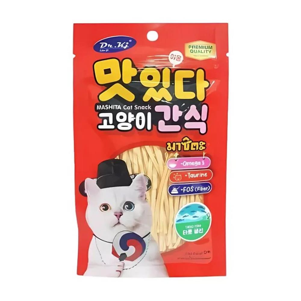 ขนมแมว DR.KJ MASHITA CAT SNACK WHITE FISH 35 ก.