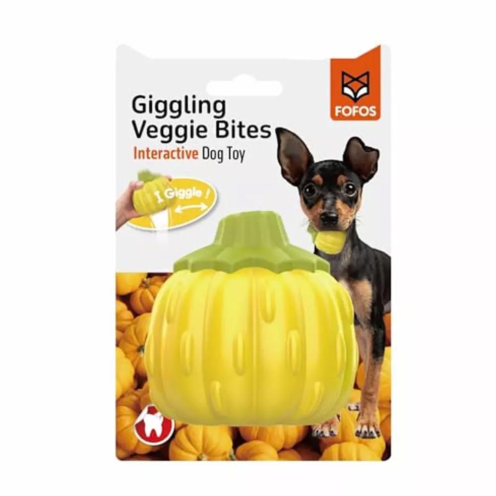 ของเล่นสุนัข FOFOS GIGGLING VEGGIE BITES PUMPKIN