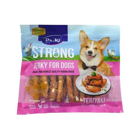 ขนมสุนัข DR.KJ CHICKEN WRAP CRUNCHY TERIYAKI 250 ก._0