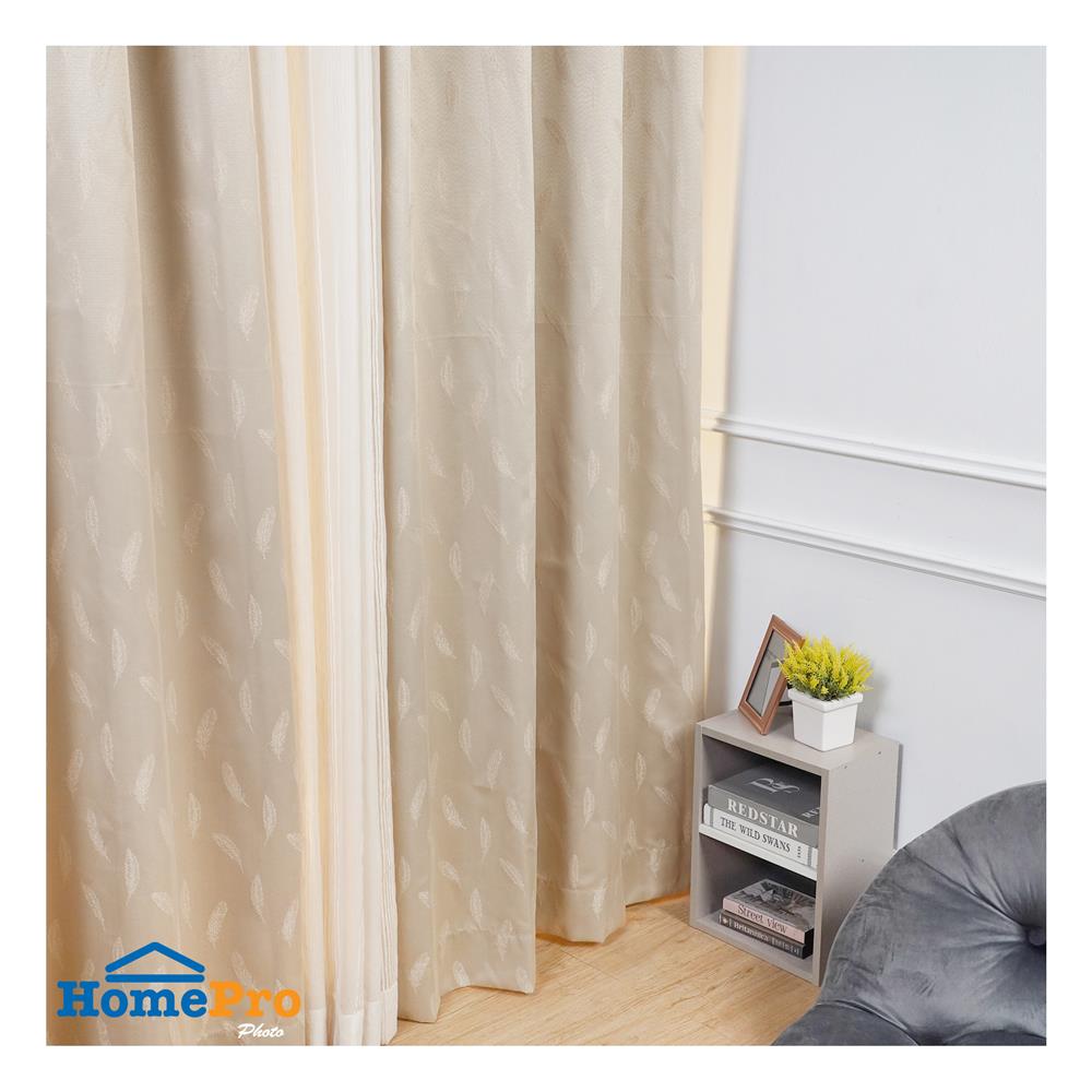 ผ้าม่าน EYELET HOME LIVING STYLE ZORA UV 140X220 ซม. สีครีม