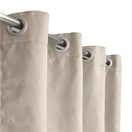 ผ้าม่าน EYELET HOME LIVING STYLE ZORA UV 140X220 ซม. สีครีม_2