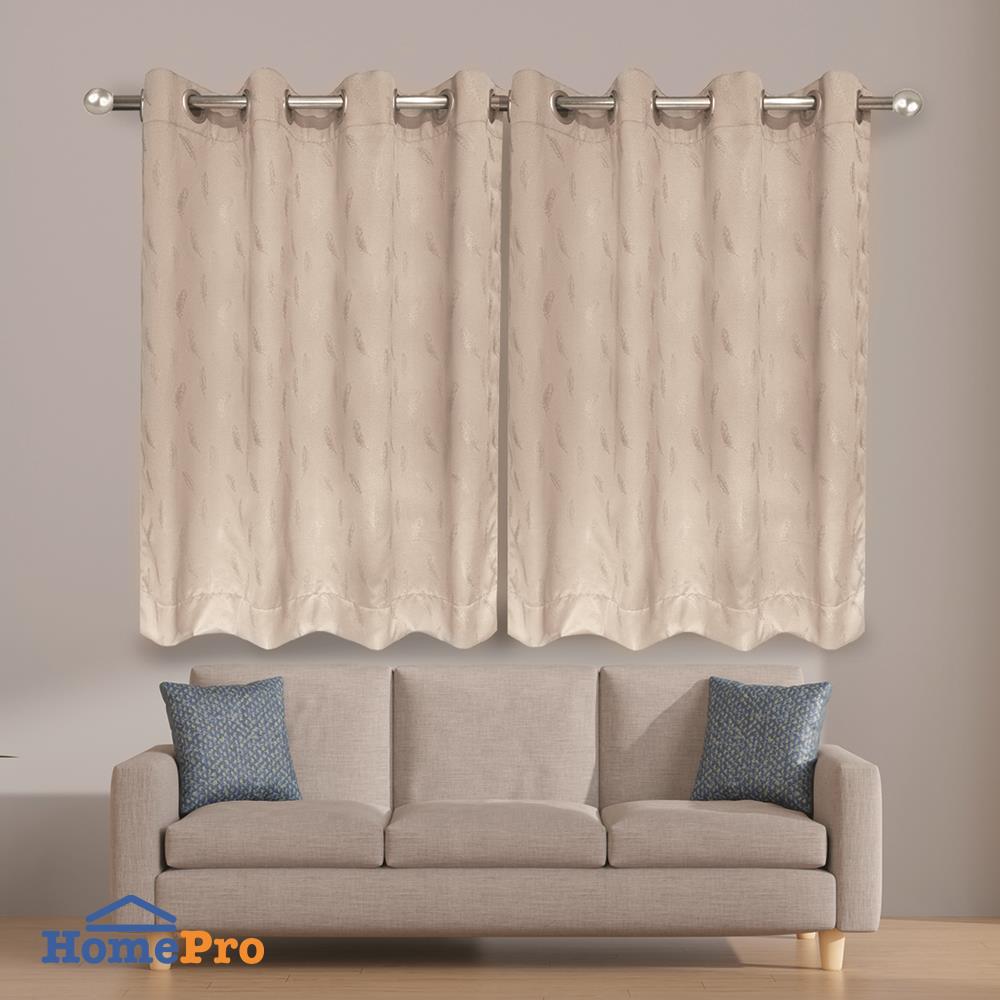 ผ้าม่าน EYELET HOME LIVING STYLE FLAT UV 140X160 ซม. สีครีม