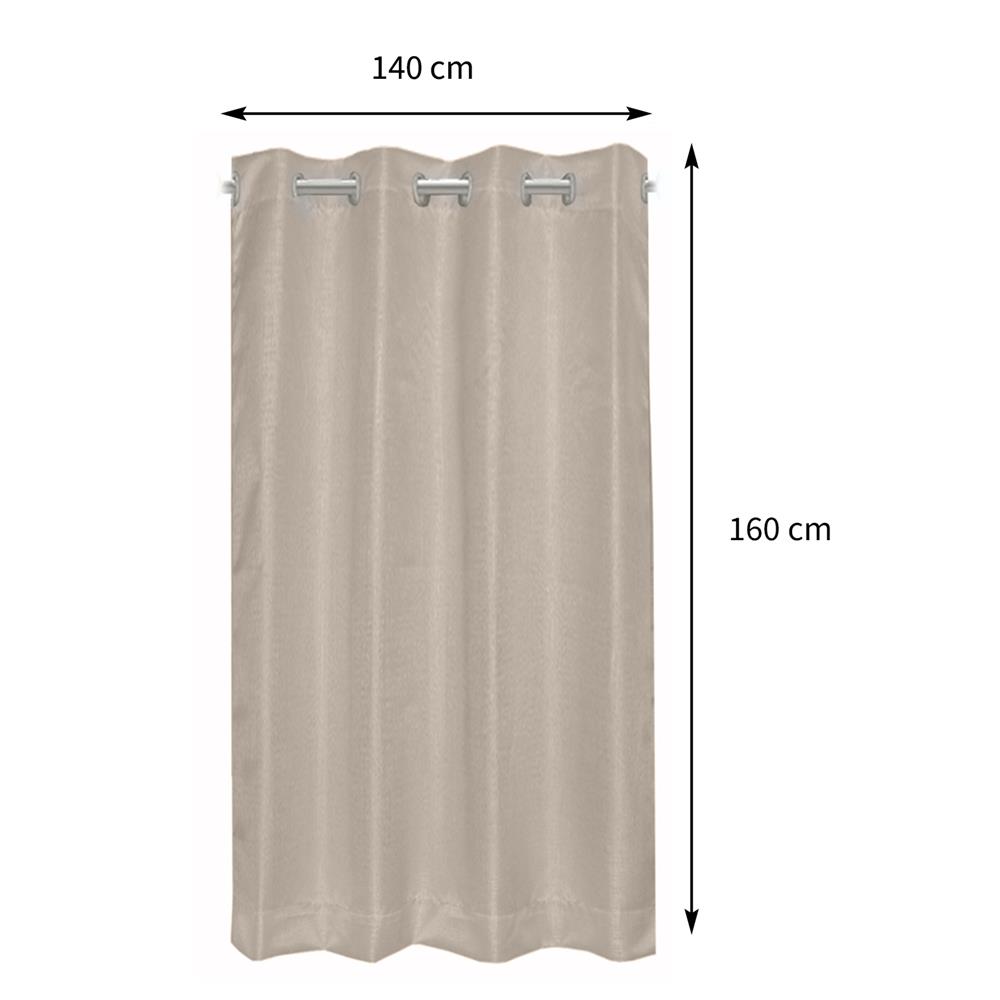 ผ้าม่าน EYELET HOME LIVING STYLE FLAT UV 140X160 ซม. สีครีม