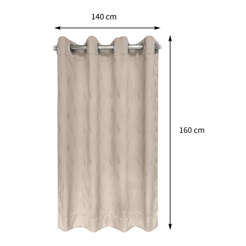 ผ้าม่าน EYELET HOME LIVING STYLE ZORA UV 140X160 ซม. สีครีม