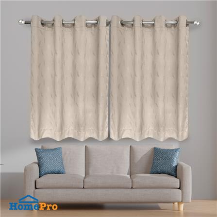 ผ้าม่าน EYELET HOME LIVING STYLE ZORA UV 140X160 ซม. สีครีม_3