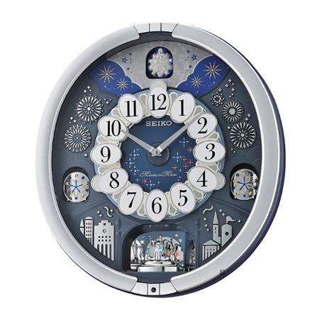 นาฬิกาแขวน SEIKO CLOCKS MELODY QXM379S 17.4X15.9 นิ้ว สีเทา_0