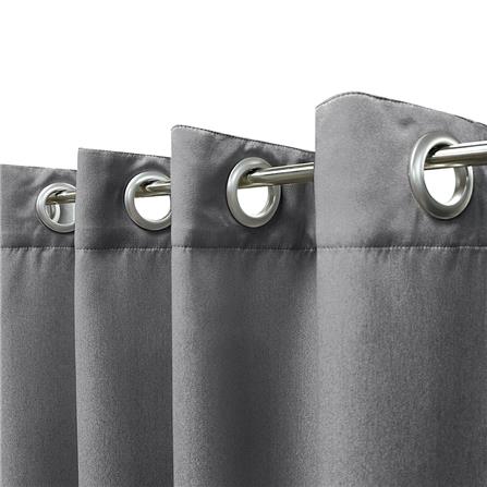 ผ้าม่าน EYELET HOME LIVING STYLE NELSON UV 270X220 ซม. สีเทาเข้ม_2