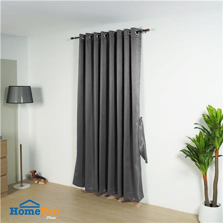 ผ้าม่าน EYELET HOME LIVING STYLE NELSON UV 270X220 ซม. สีเทาเข้ม_5
