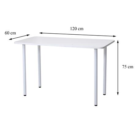 โต๊ะทำงาน FURDINI COZMO T19 120 ซม. สีขาว_7
