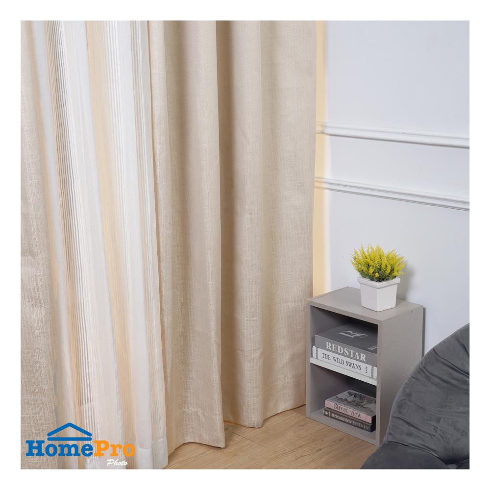 ผ้าม่าน EYELET HOME LIVING STYLE FLAT UV 140X220 ซม. สีครีม