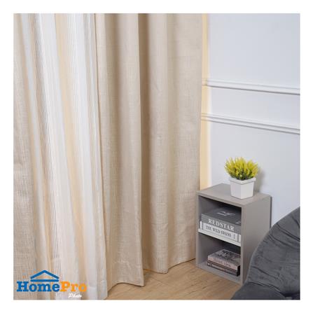 ผ้าม่าน EYELET HOME LIVING STYLE FLAT UV 140X220 ซม. สีครีม_3