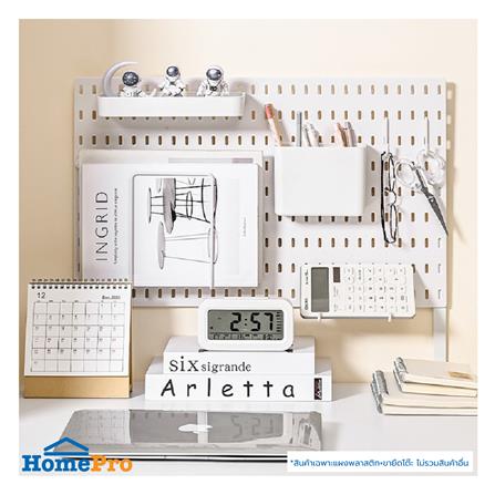 แผงพลาสติกพร้อมขายึดโต๊ะ STACKO TIDY 56x0.4x36 ซม. สีขาว_4