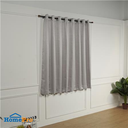 ผ้าม่าน EYELET HOME LIVING STYLE NELSON UV 270X160 ซม. สีเทาอ่อน_4