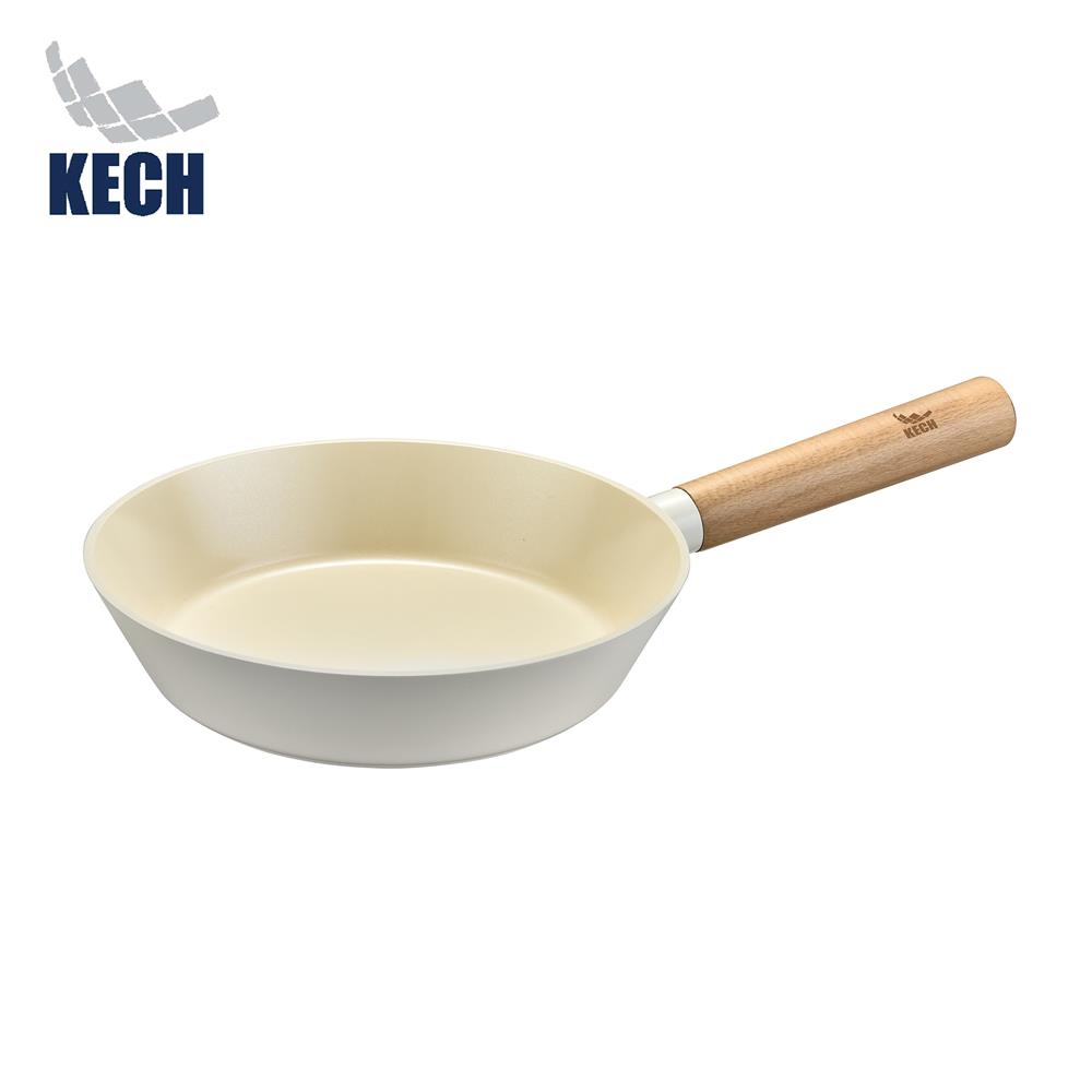 กระทะตื้น 24 ซม. KECH GROWTH IH สีครีม
