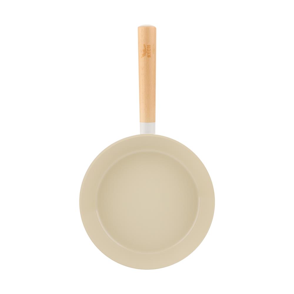 กระทะตื้น 24 ซม. KECH GROWTH IH สีครีม