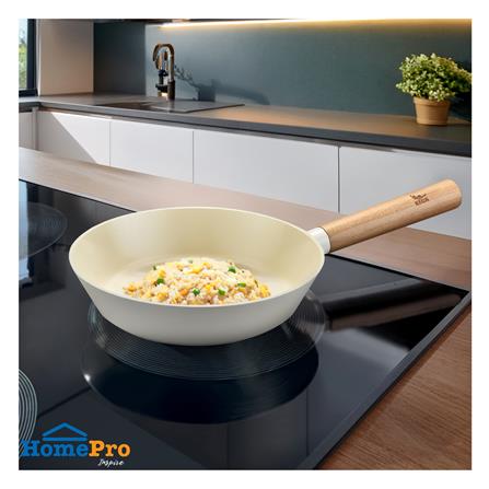 กระทะตื้น 24 ซม. KECH GROWTH IH สีครีม_4