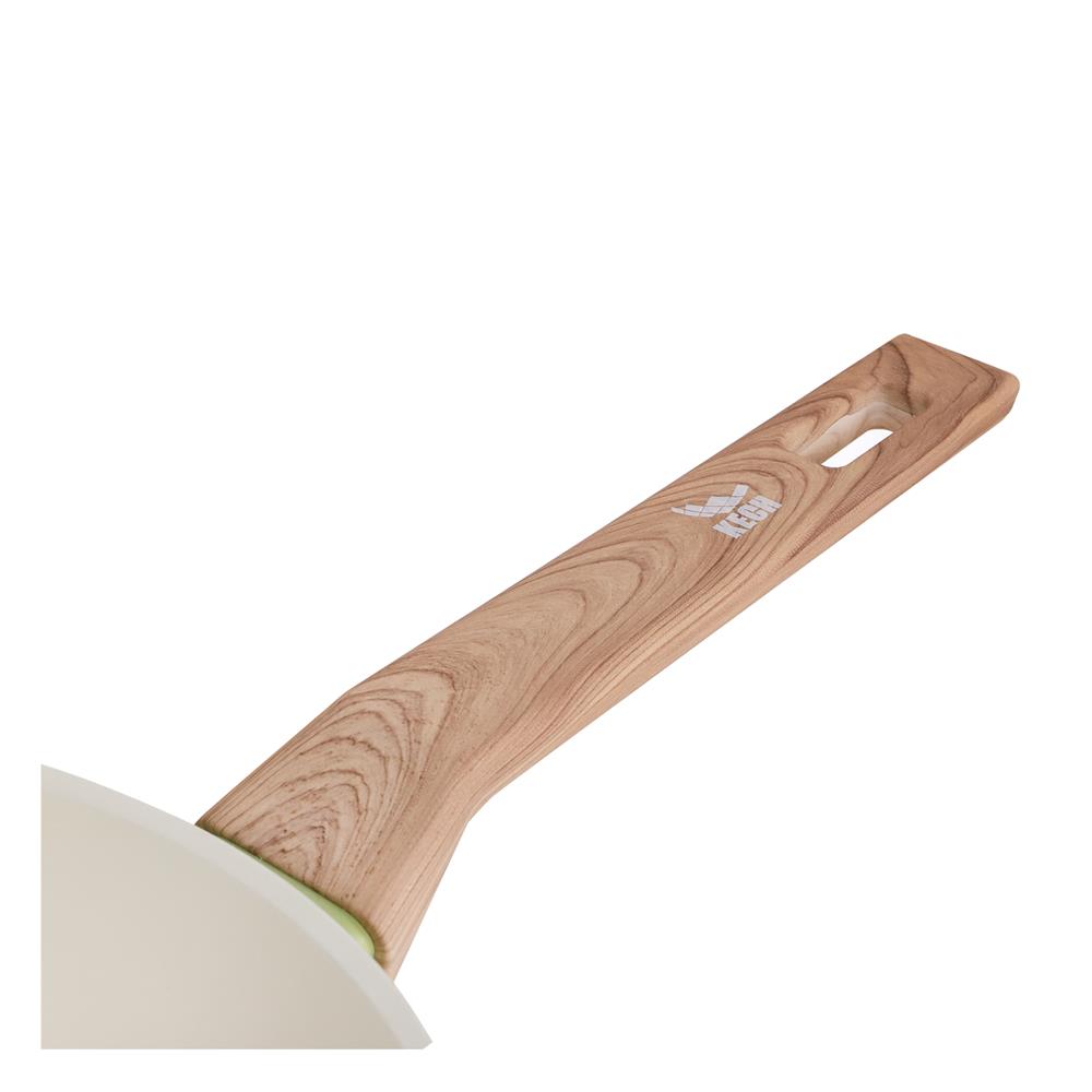 กระทะตื้น 28 ซม. KECH ELLE IH สีเขียว