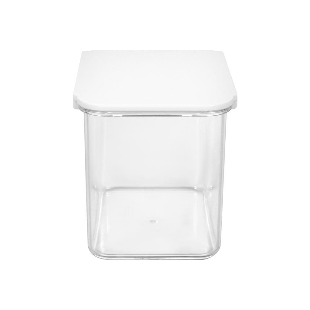 กล่องใสพร้อมฝา STACKO TIDY SIZE S 8x8x10 ซม. สีขาว