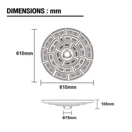 ไฟสนาม SOLAR CARINI NORAH RD 1000 วัตต์ DAYLIGHT สีดำ_6
