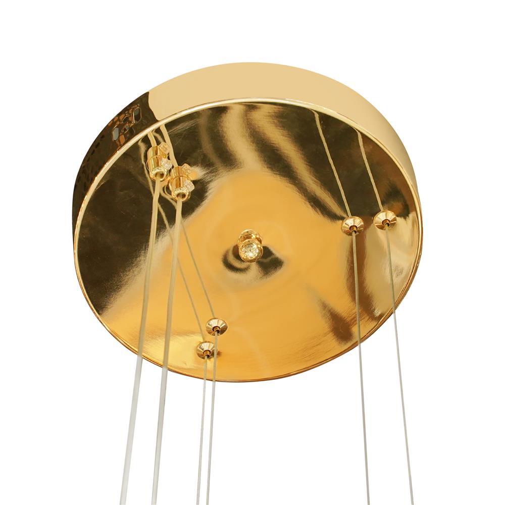 ไฟช่อ LED CARINI H2401 37 วัตต์ DAYLIGHT/COOL WHITE/WARM WHITE สีทอง/ใส 2 หัว