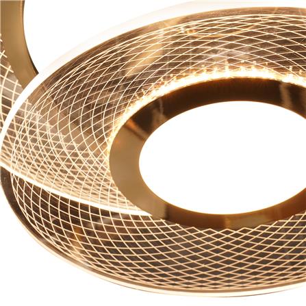 ไฟช่อ LED CARINI H2401 37 วัตต์ DAYLIGHT/COOL WHITE/WARM WHITE สีทอง/ใส 2 หัว_1
