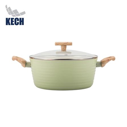 หม้อ 22 ซม. KECH ELLE IH สีเขียว_1