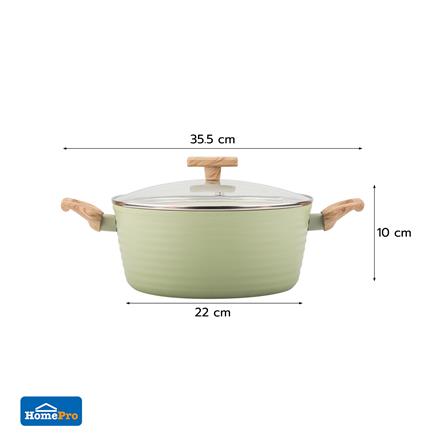 หม้อ 22 ซม. KECH ELLE IH สีเขียว_6