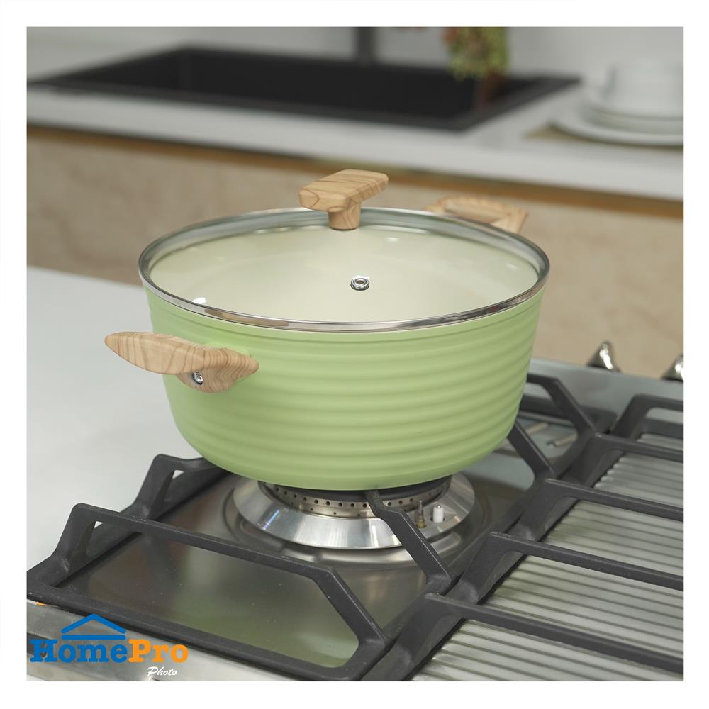 หม้อ 24 ซม. KECH ELLE IH สีเขียว