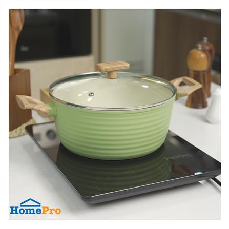 หม้อ 24 ซม. KECH ELLE IH สีเขียว_5