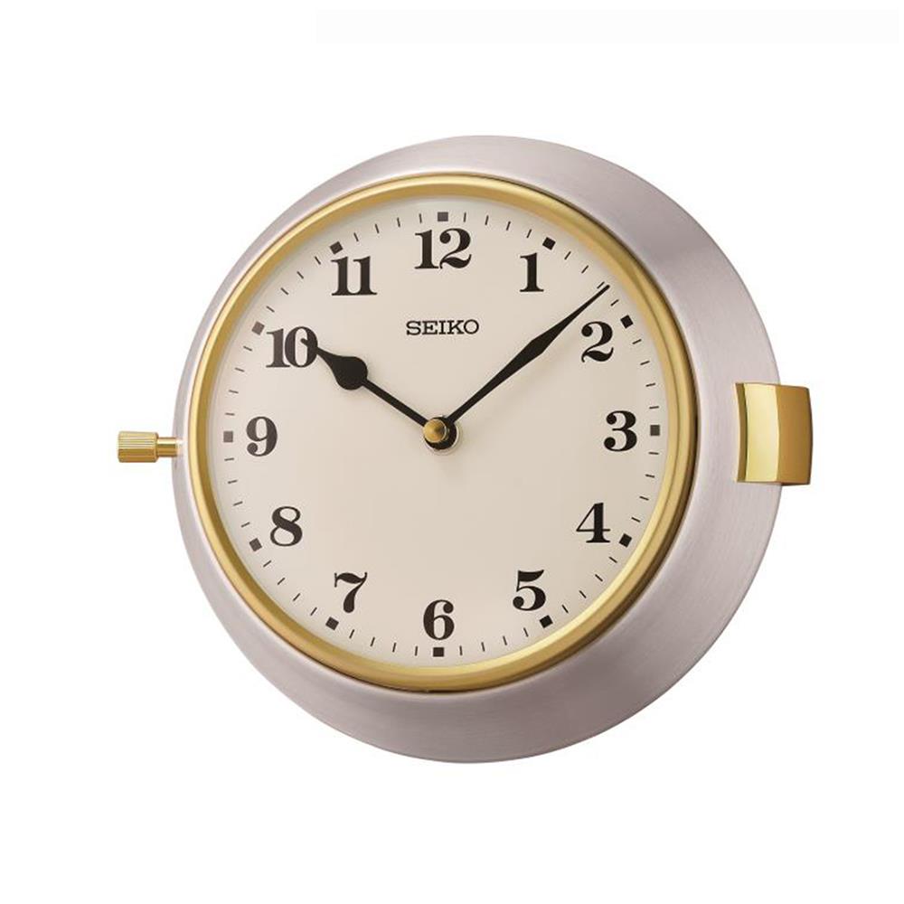 นาฬิกาแขวน SEIKO CLOCKS QXA761A 8X8.8 นิ้ว สีเงิน/ขาว