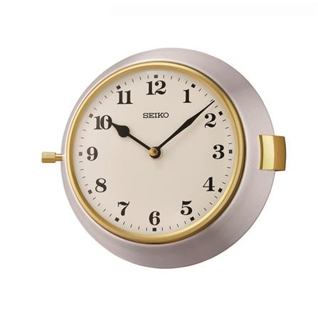 นาฬิกาแขวน SEIKO CLOCKS QXA761A 8X8.8 นิ้ว สีเงิน/ขาว_0