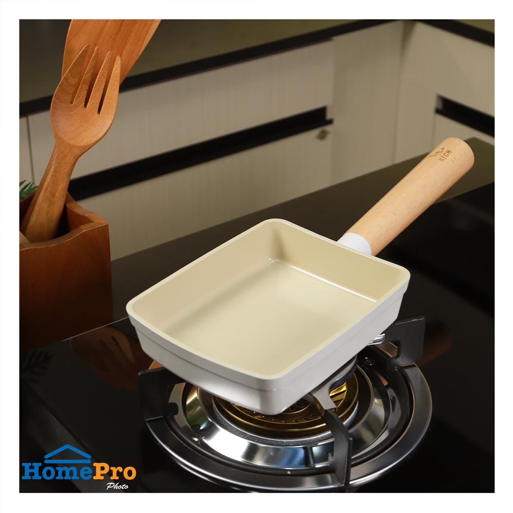 กระทะไข่ม้วน 18 ซม. KECH GROWTH IH สีครีม