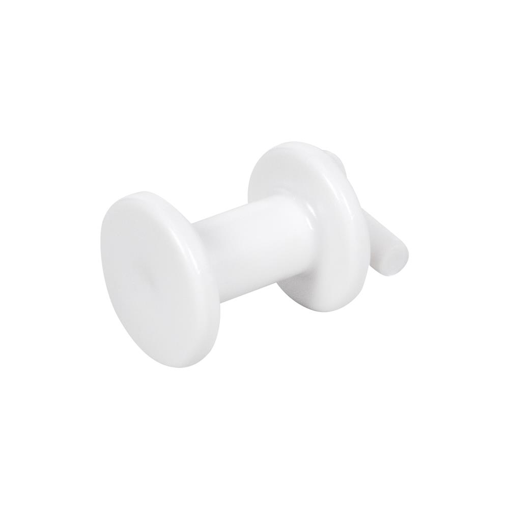 หมุดพลาสติกเดี่ยว 3 ชิ้น STACKO TIDY 1.8x1.8x1.8 ซม. สีขาว