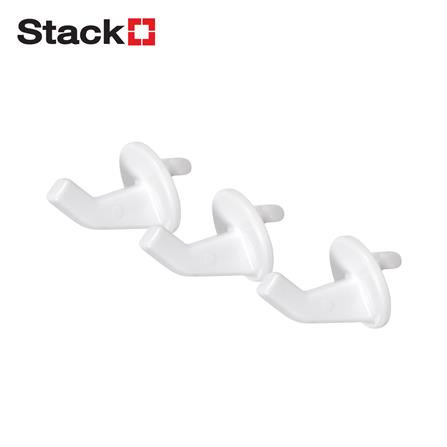 ขอแขวนเดี่ยว 3 ชิ้น STACKO TIDY 2.3x2.3x2.3 ซม. สีขาว_0