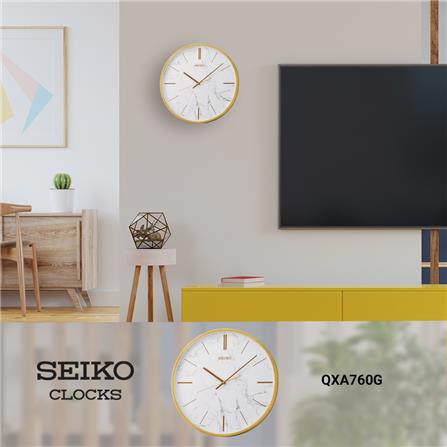 นาฬิกาแขวน SEIKO CLOCKS QXA760G 15.9 นิ้ว สีทอง_3