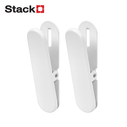 ไม้หนีบเดี่ยว 2 ชิ้น STACKO TIDY 2x2x8 ซม. สีขาว_0