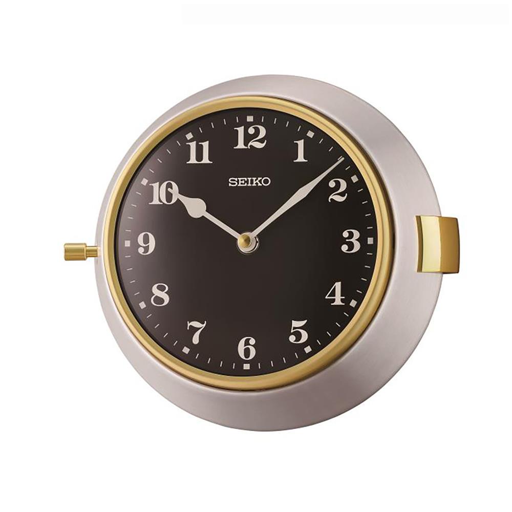 นาฬิกาแขวน SEIKO CLOCKS QXA761S 8X8.8 นิ้ว สีเงิน/ดำ