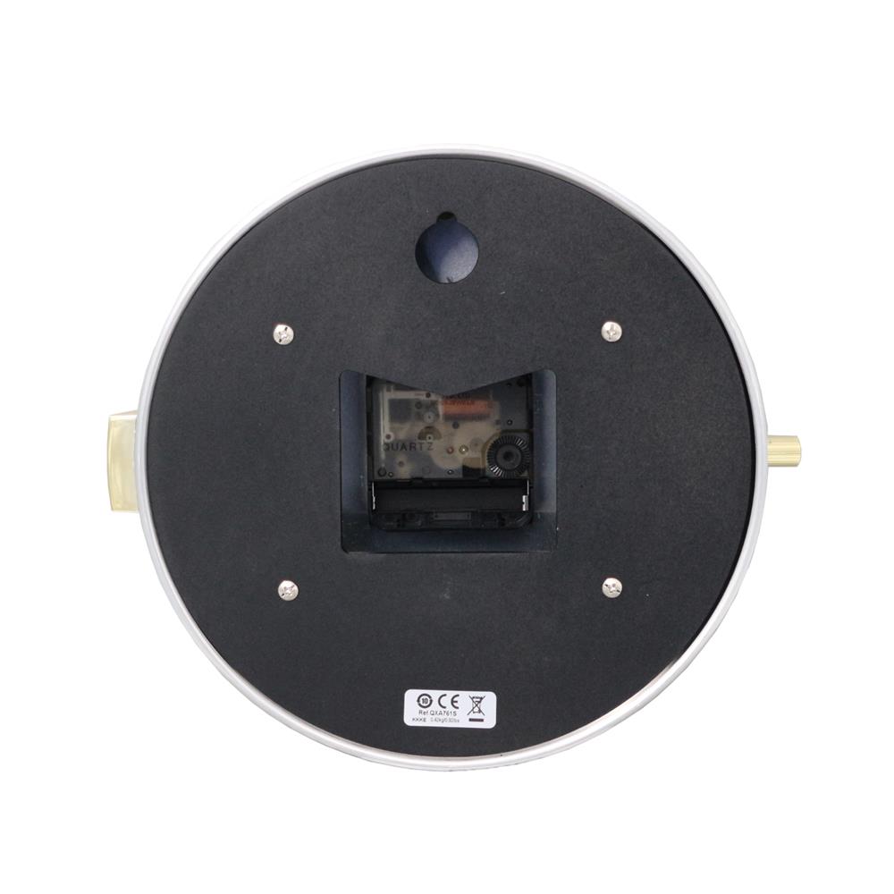 นาฬิกาแขวน SEIKO CLOCKS QXA761S 8X8.8 นิ้ว สีเงิน/ดำ