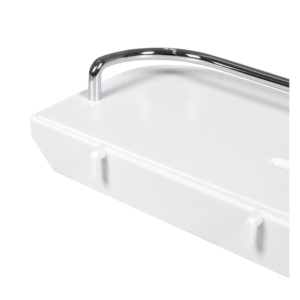 ถาดแขวนพร้อมราวกันตก STACKO TIDY SIZE M 37.5x4.6x10 ซม. สีขาว