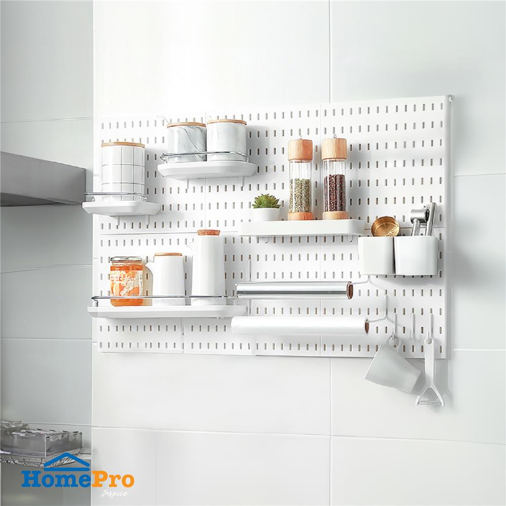 ขอแขวนเหล็กเดี่ยว 3 ชิ้น STACKO TIDY 0.5x4.5x7 ซม. สีขาว