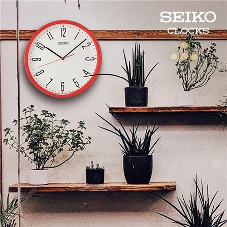นาฬิกาแขวน SEIKO CLOCKS QHA011R 12 นิ้ว สีแดง_1