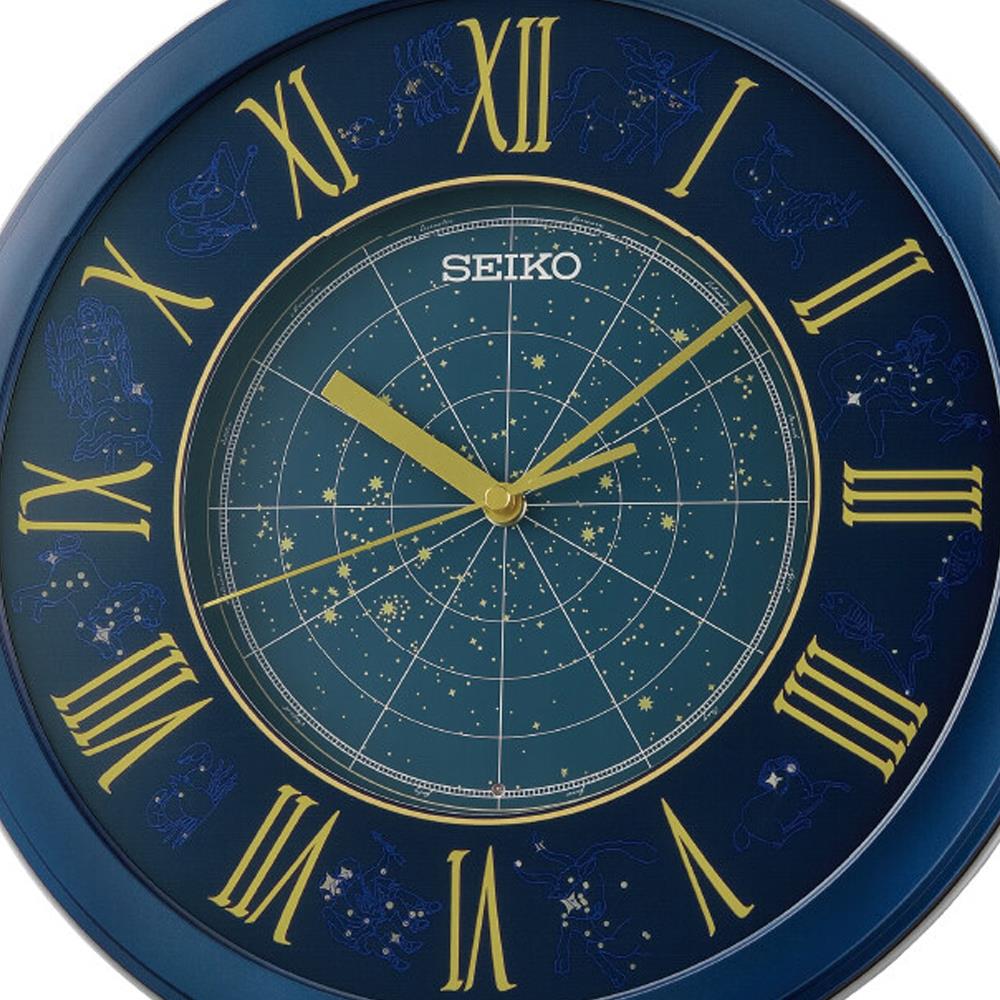 นาฬิกาแขวน SEIKO CLOCKS QHA013L 12.9 นิ้ว สีเงิน