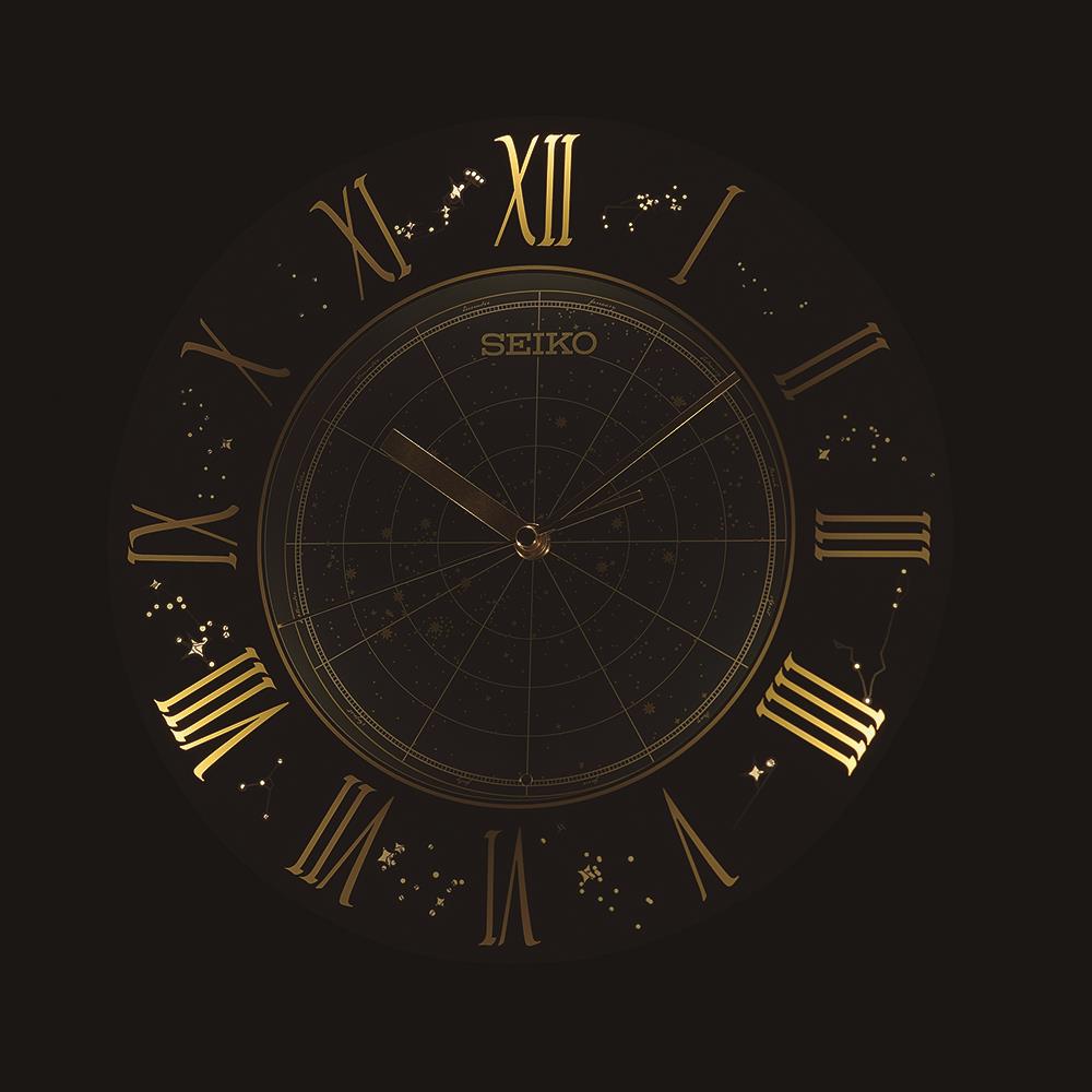 นาฬิกาแขวน SEIKO CLOCKS QHA013L 12.9 นิ้ว สีเงิน