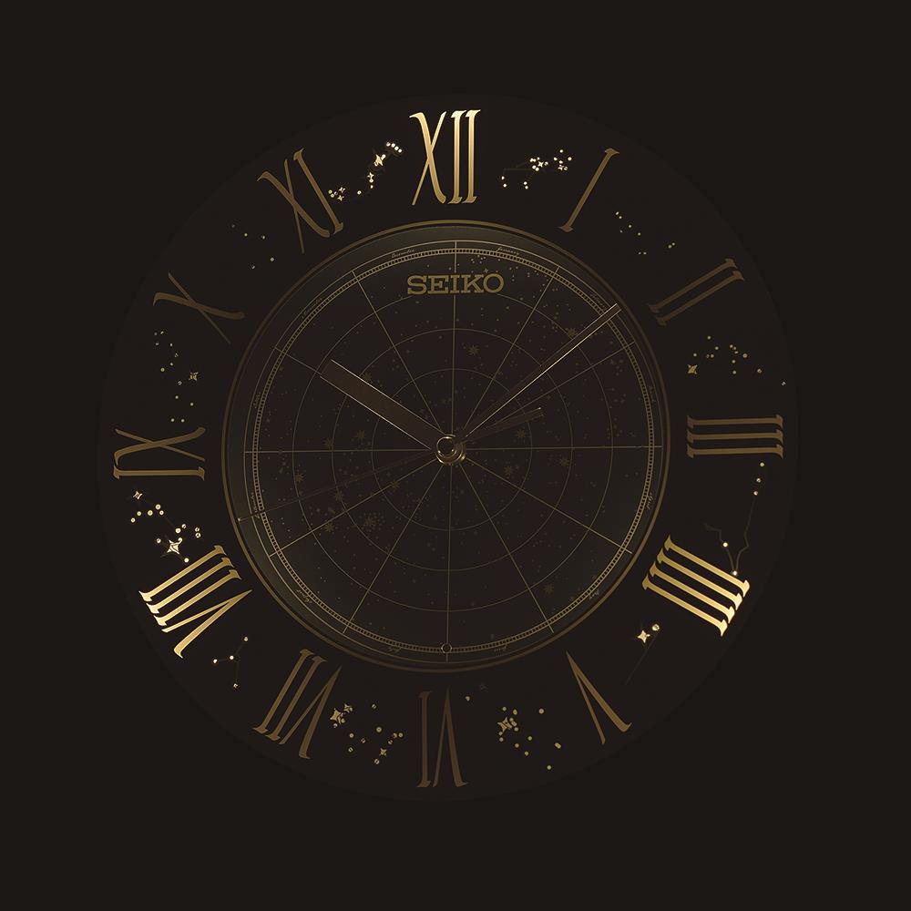 นาฬิกาแขวน SEIKO CLOCKS QHA013S 12.9 นิ้ว สีเงิน