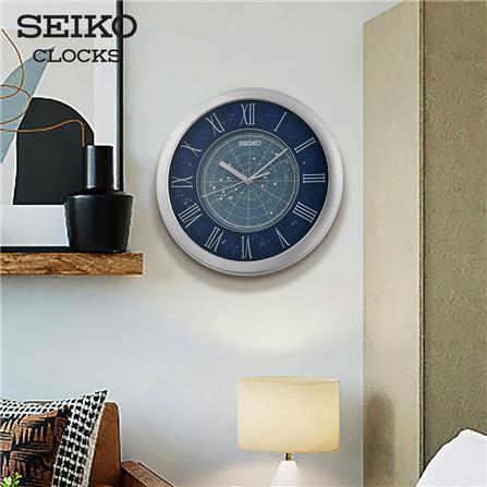 นาฬิกาแขวน SEIKO CLOCKS QHA013S 12.9 นิ้ว สีเงิน_3