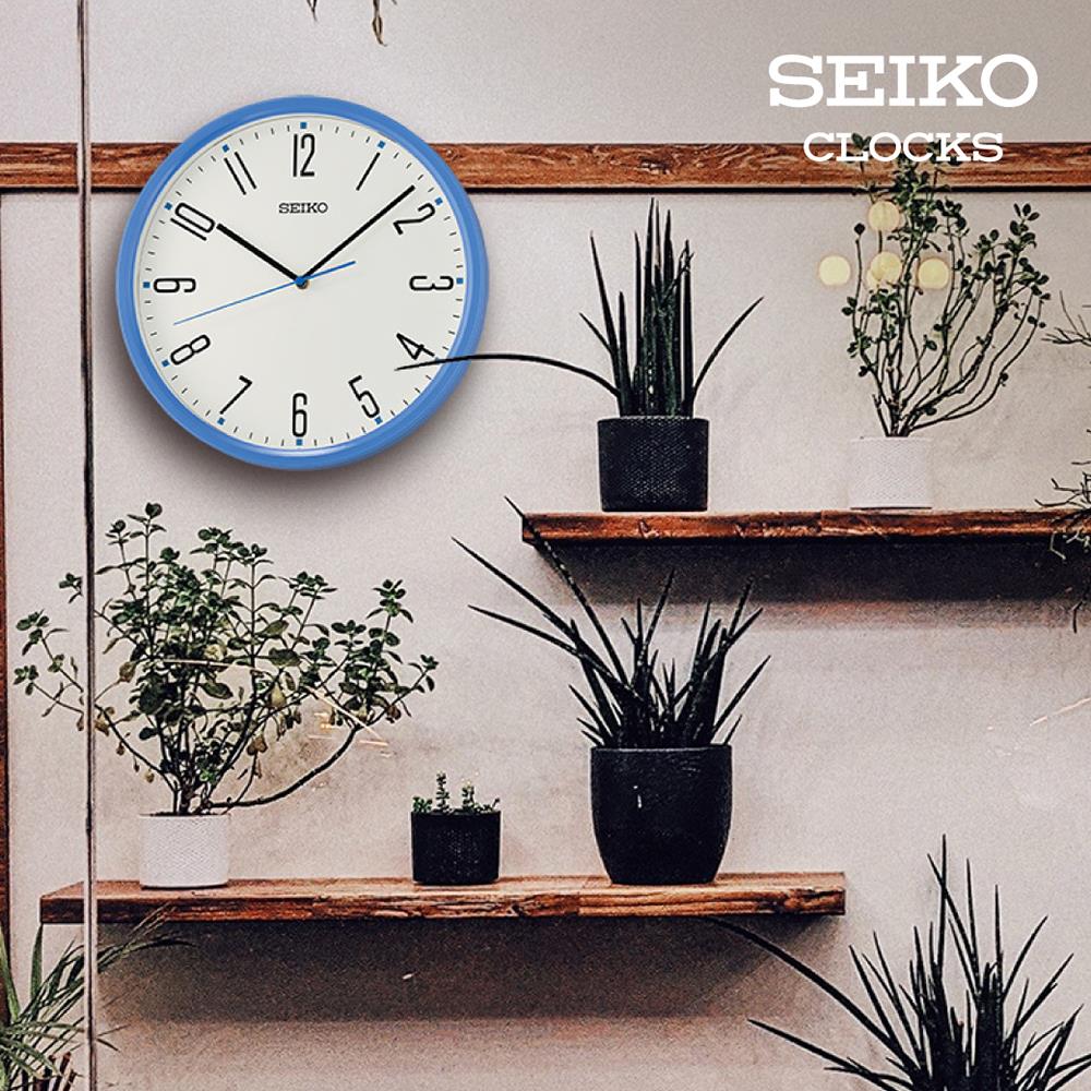 นาฬิกาแขวน SEIKO CLOCKS QHA011L 12 นิ้ว สีฟ้า