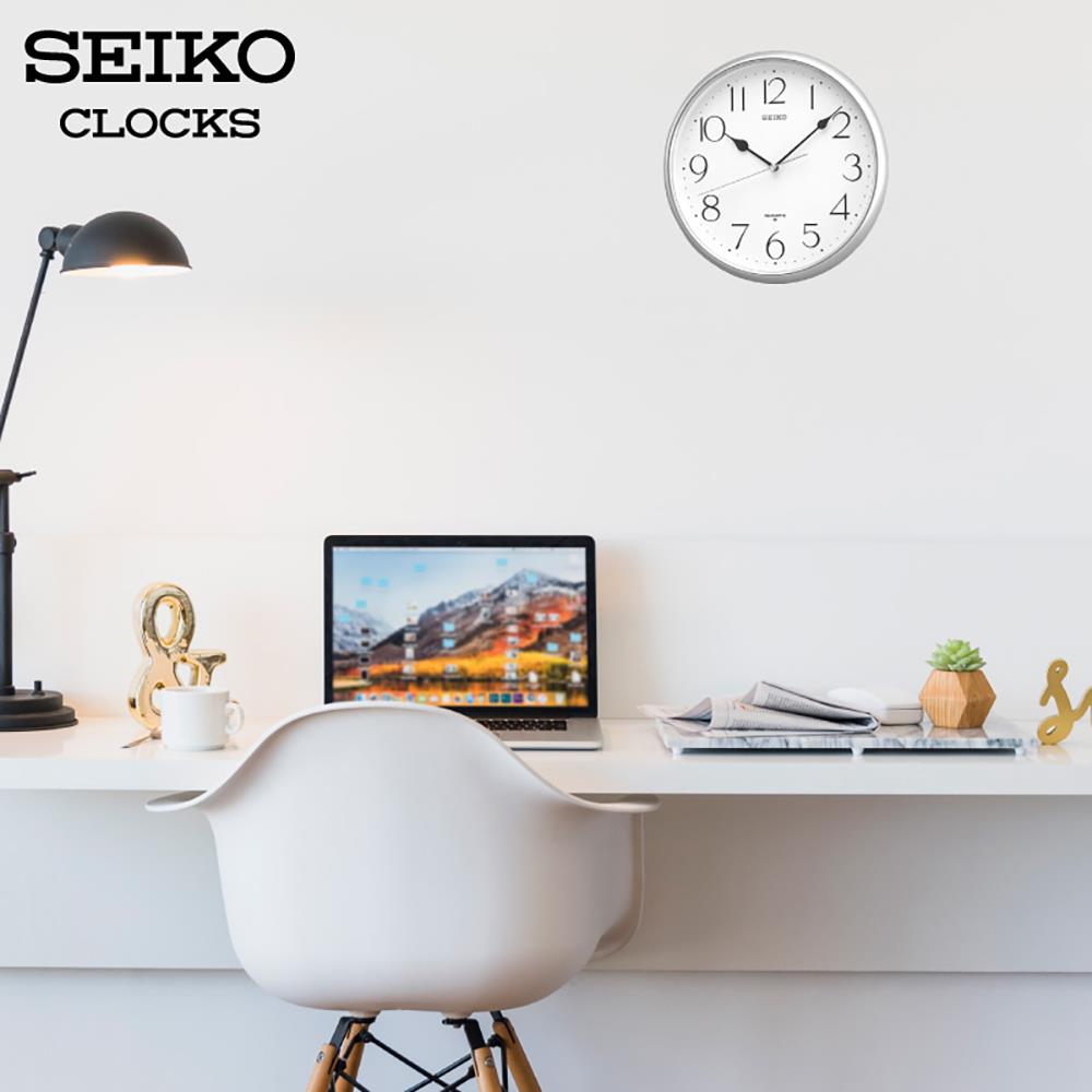 นาฬิกาแขวน SEIKO CLOCKS QXA001S 11 นิ้ว สีเงิน